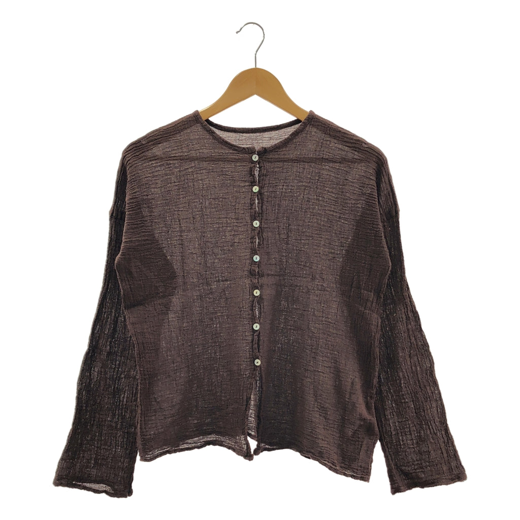 Plage / 플라주 | 2024SS | LES ATELIERS FRANCAIS DE CONFECTION 별주 2WAY 블라우스 카디건 | F |