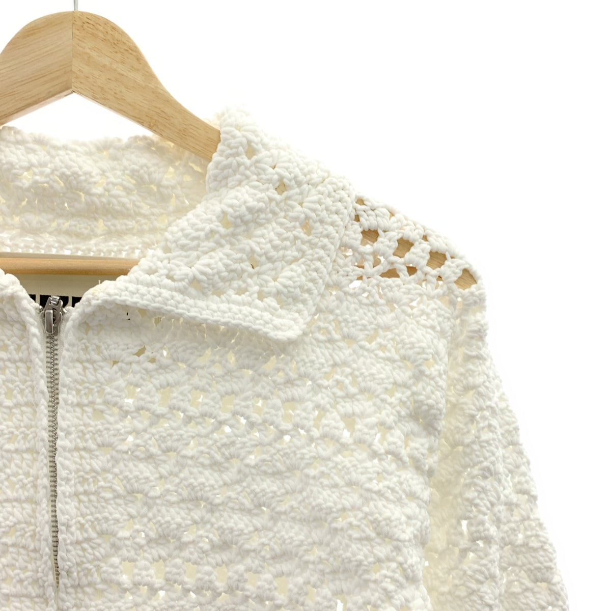 NKNIT / 니트 | 2025SS | crochet KNIT zip cardigan 크로켓 니트 Zip 가디건 | 2 |