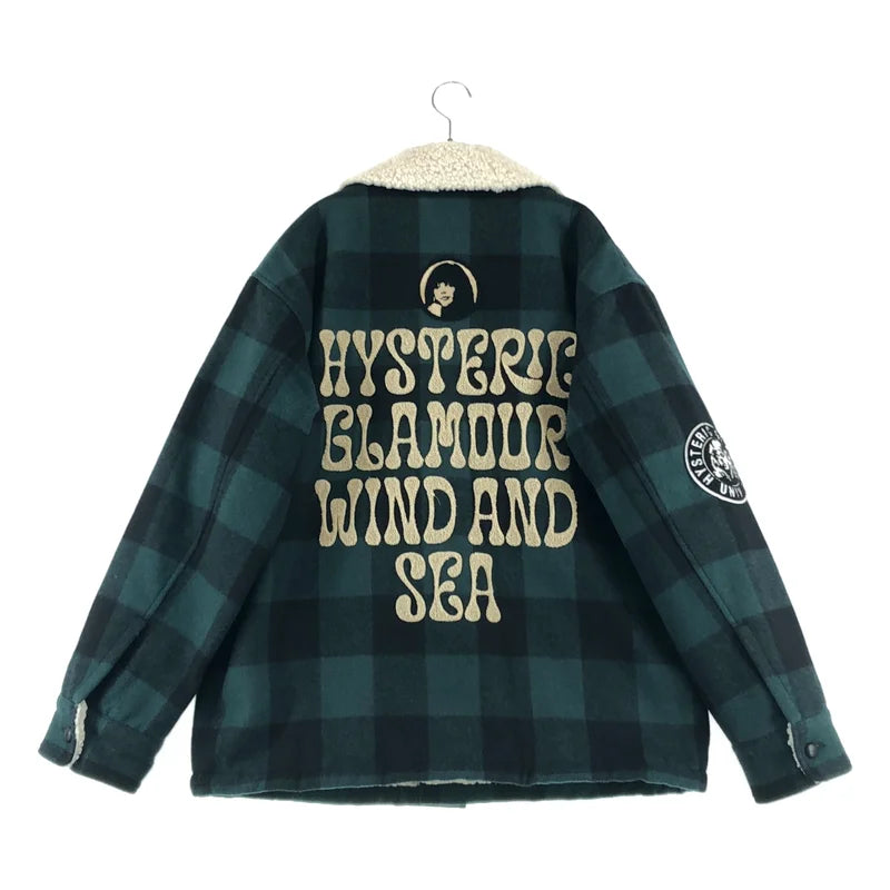 HYSTERIC GLAMOUR / ヒステリックグラマー | × WIND AND SEA / ウィンダンシー Ranch Coat / ボア ランチコート | XL | メンズ