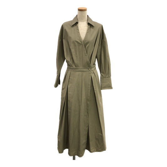 [Good Condition] 1er Arrondissement / Premier Arrondissement | Typewriter Cache-Coeur Dress | 1 | Beige | Women's