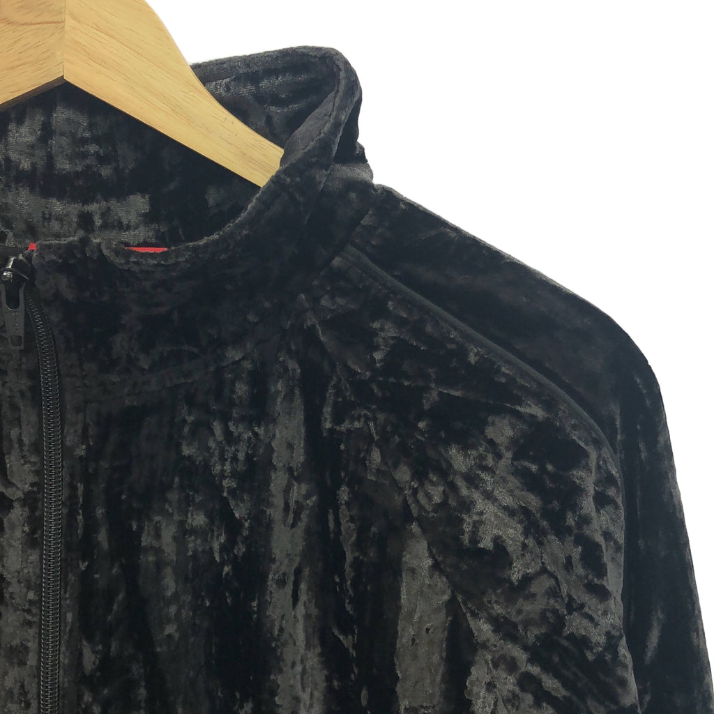 【美品】  SUPREME / シュプリーム | 2023AW | Crushed Velvet Track Jacket / クラッシュト ベルベット トラックジャケット | XL | black | メンズ