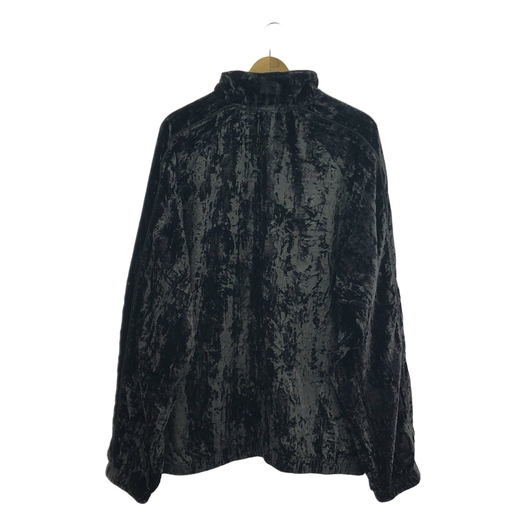 【美品】  SUPREME / シュプリーム | 2023AW | Crushed Velvet Track Jacket / クラッシュト ベルベット トラックジャケット | XL | black | メンズ