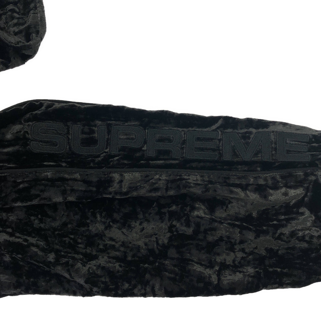 【美品】  SUPREME / シュプリーム | 2023AW | Crushed Velvet Track Jacket / クラッシュト ベルベット トラックジャケット | XL | black | メンズ