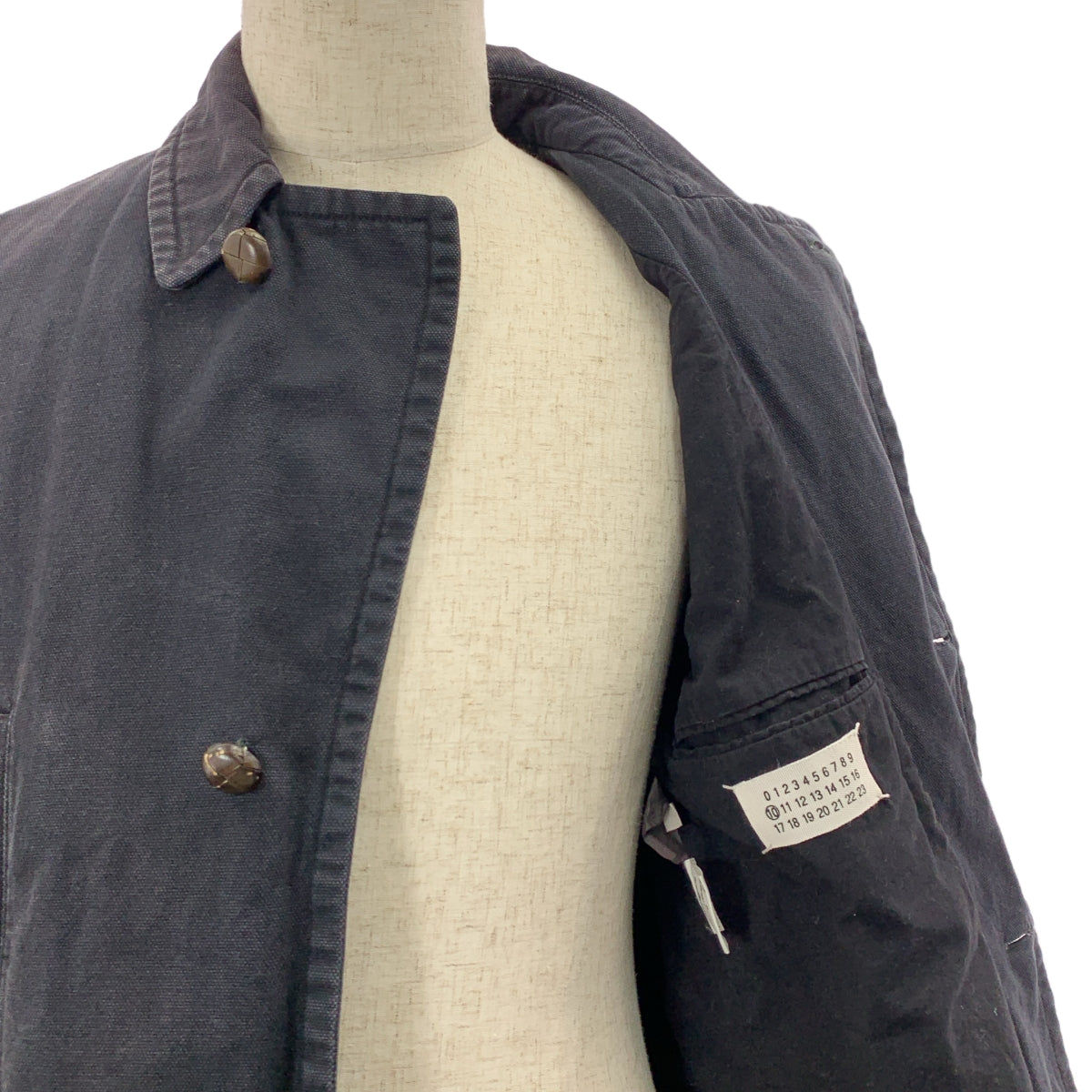 Martin Margiela / マルタンマルジェラ | 2000SS | ダック地 くるみボタン シングルコート / 総裏地 | 44 | メンズ