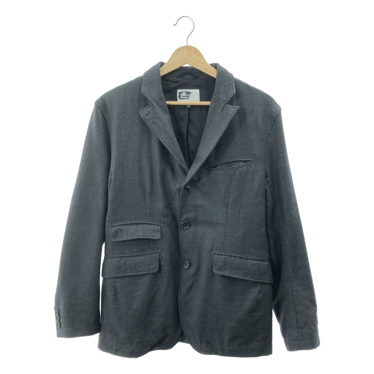 Engineered Garments | 全印花單排扣外套 | 全襯裡 | XS | 深灰色 | 男款