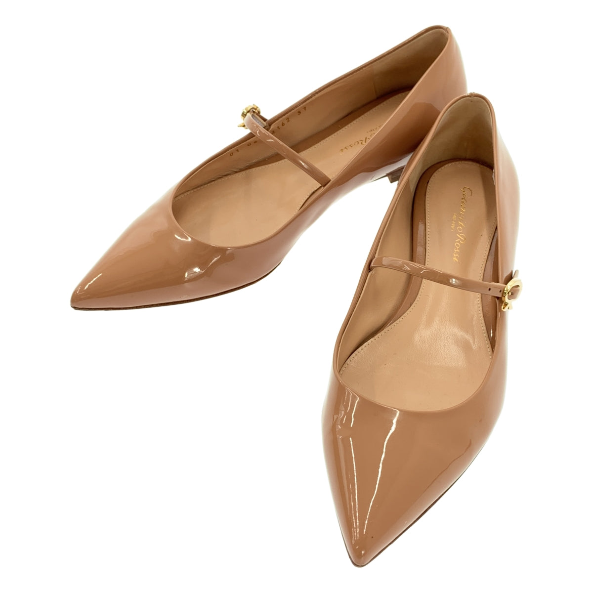 Gianvito Rossi | 漆皮尖頭平底鞋 | 37碼 | 女款