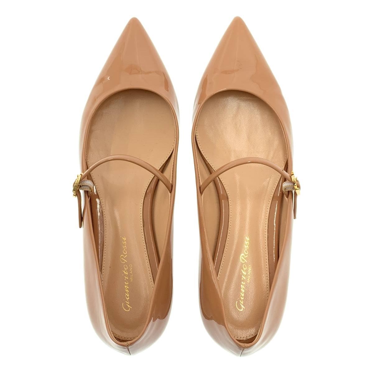 Gianvito Rossi | 漆皮尖頭平底鞋 | 37碼 | 女款