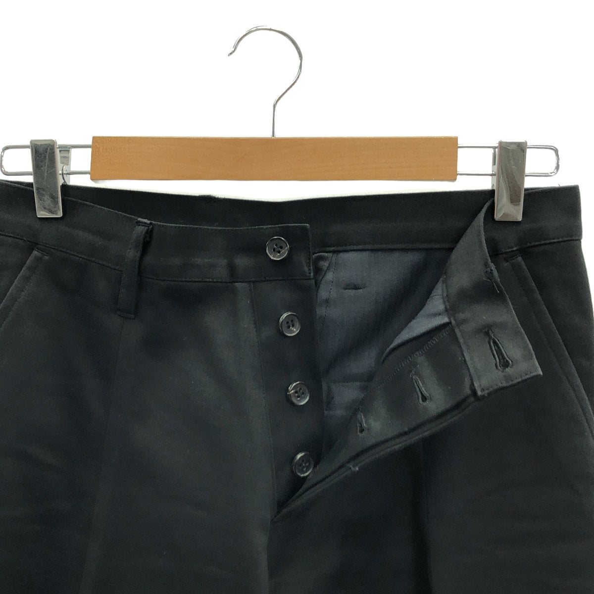 ripvanwinkle / 瑞普凡溫克爾 | 棉緞喇叭褲 | 3碼 | 黑色 | 男款