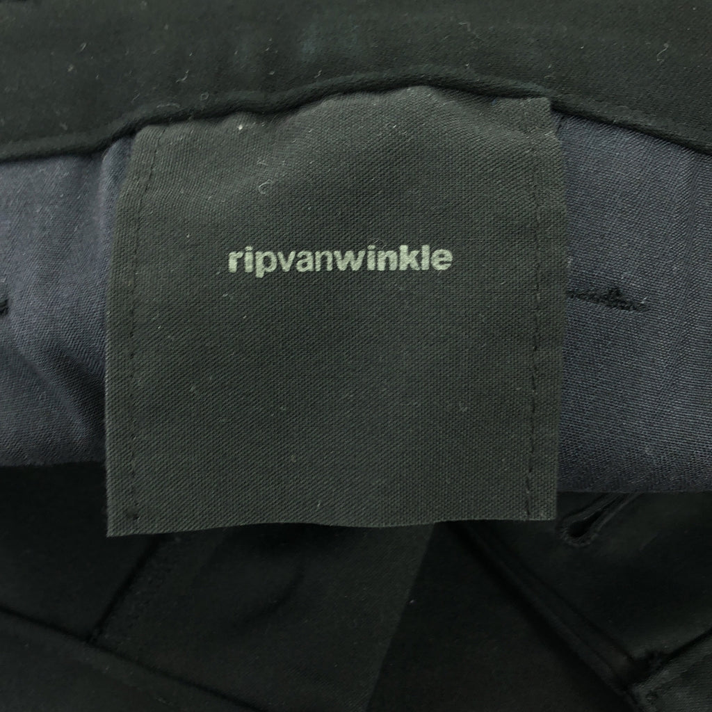 ripvanwinkle / 립뱅 윙클 | 코튼 새틴 플레어 팬츠 | 3 | 블랙 | 남성