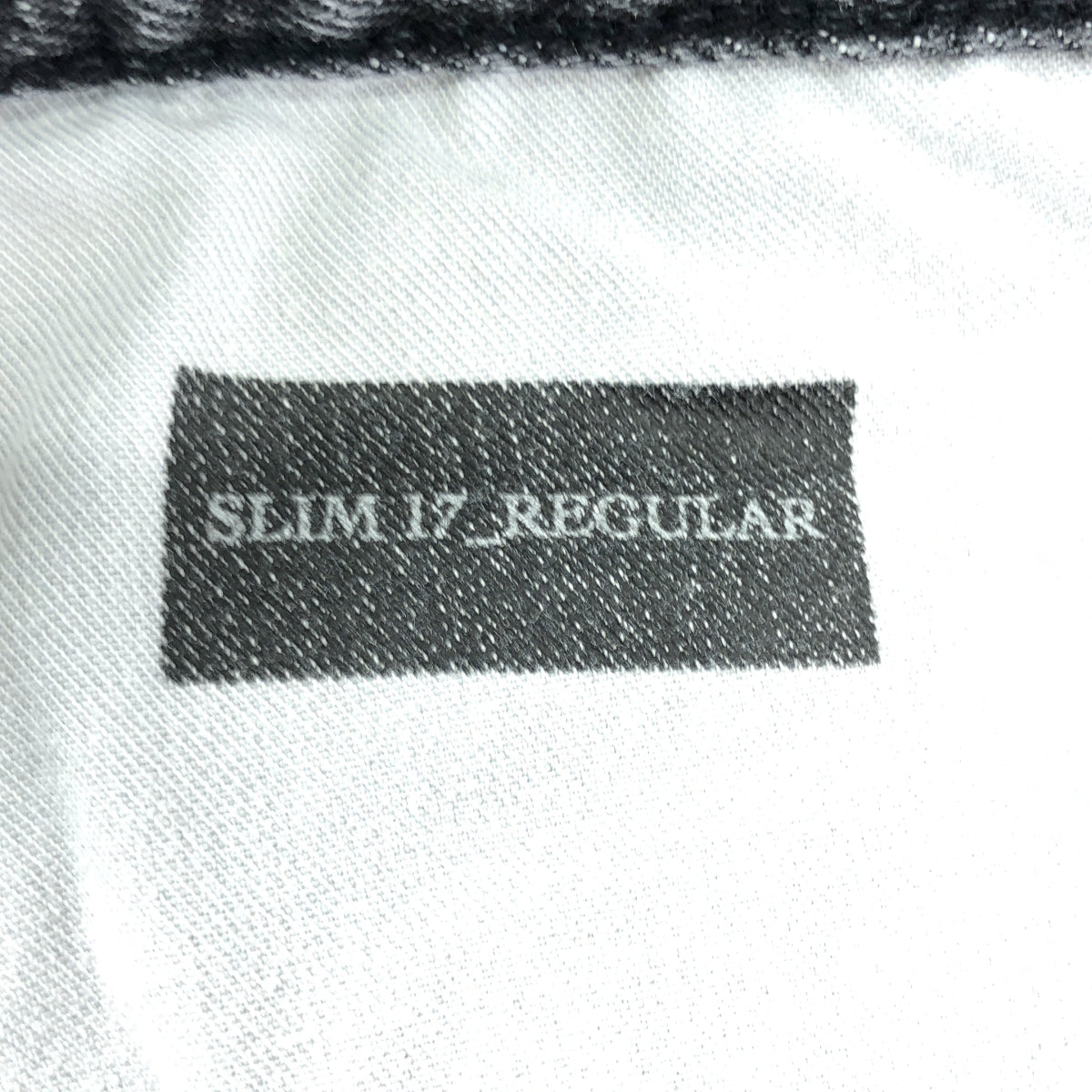 Dior / ディオール | ロゴ レザーパッチ ブラックデニム スキニーパンツ | 30 | チャコールグレー | メンズ