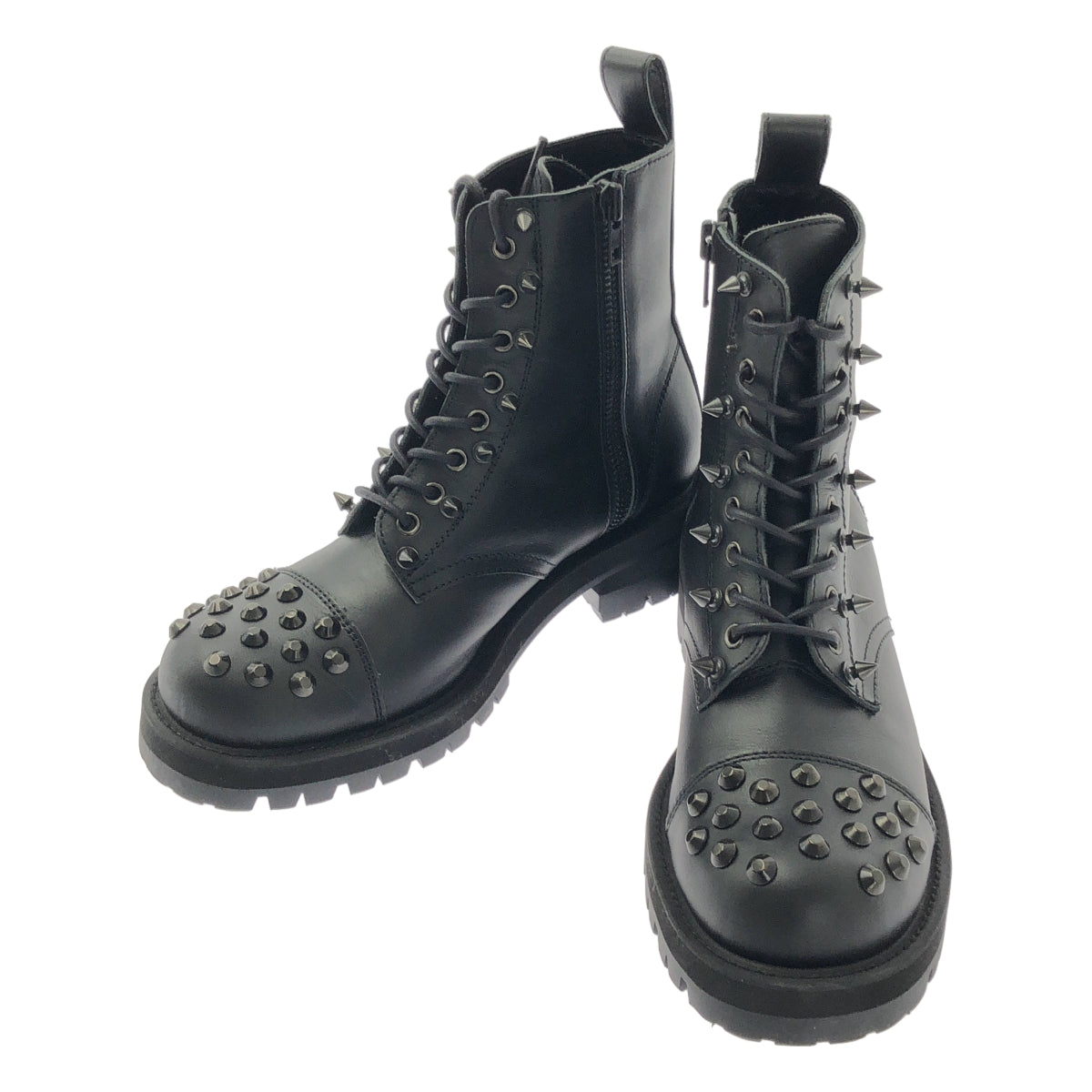 JUNYA WATANABE | 鉚釘皮革踝帶靴 | 尺寸 3 | 女款