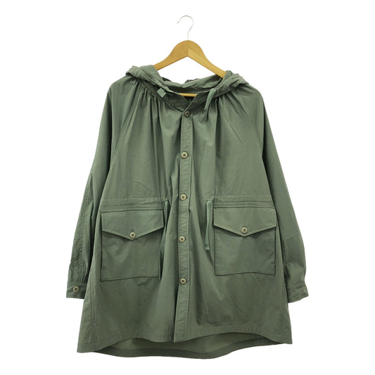 kha:ki / khaki | stretch nylon anorak coat | 1 | women's