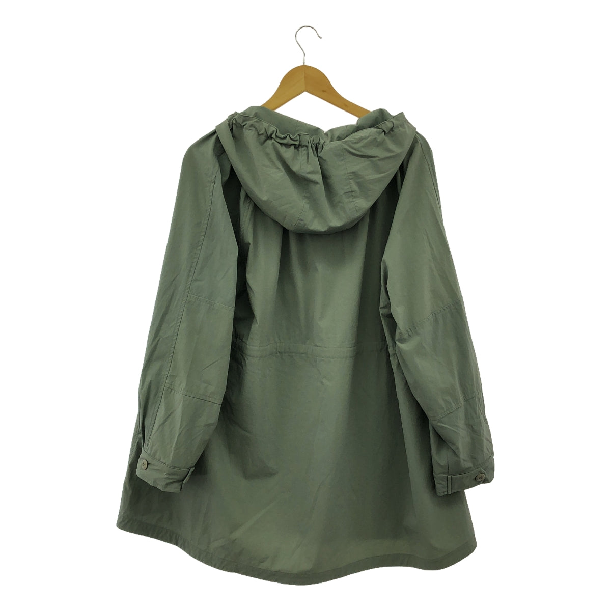 kha:ki / khaki | stretch nylon anorak coat | 1 | women's