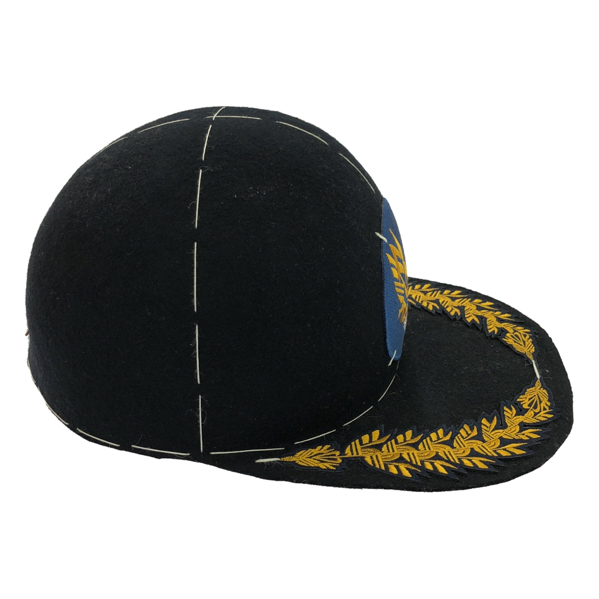 【美品】  RequaL / リコール | × WAGAMAMA 我儘別注 FAKE MARKET APOLLO CAP ワッペン装飾 ウールキャップ | ネイビー | メンズ