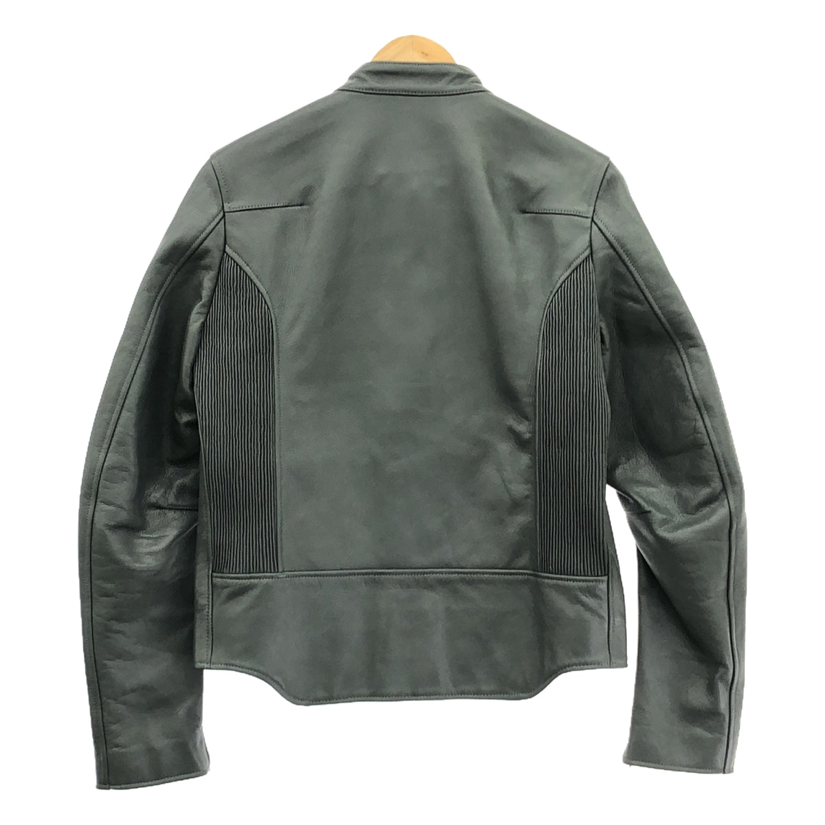 [Good Condition] JOHN LAWRENCE SULLIVAN | Cowhide leather single rider jacket | Logo fully lined | Size 46 | Grey | Men's