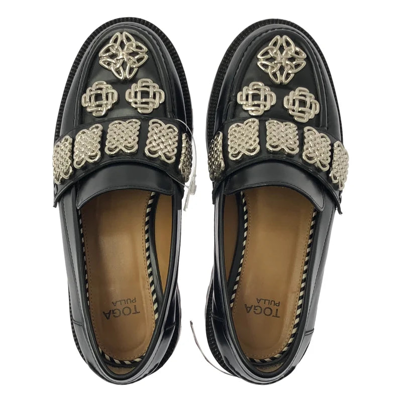 TOGA PULLA / トーガプルラ | メタル レザー ローファ | 37 | レディース