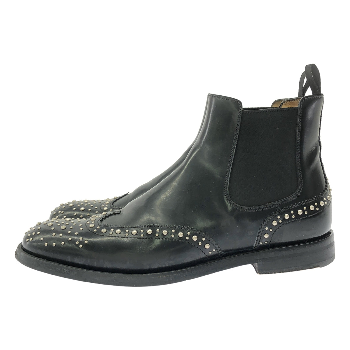 Church's / チャーチ | KETSBY MET / レザー スタッズ ポリッシュドバインダー チェルシーブーツ  革靴 | 35 1/2 | ブラック | レディース