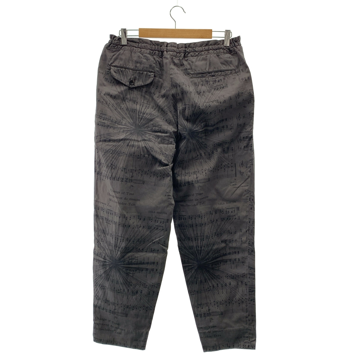 COMME des GARÇONS HOMME DEUX | 2020 春夏 | 染色全印花抽繩休閒褲 | L 碼 | 炭灰色 | 男款