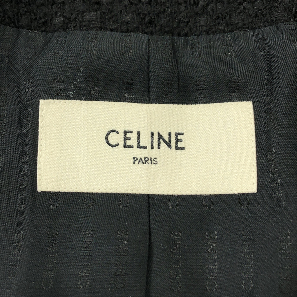 CELINE / 셀린느 | chasseur tweed jacket / 골드 버튼 샤슬 트위드 재킷 / 로고 총 안감 | 34 |