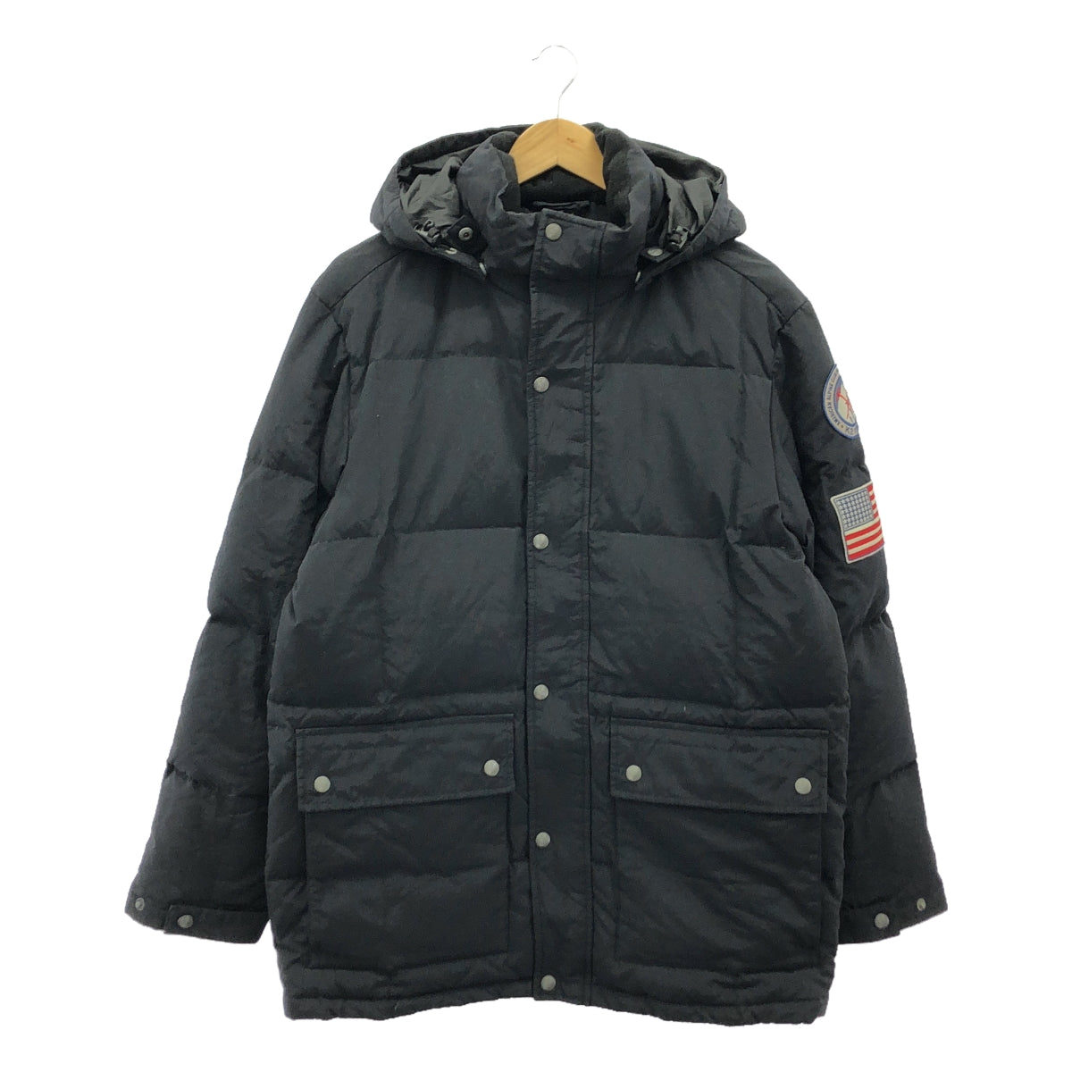 Eddie Bauer | KARA KORAM / EB700 FILL POWER / Karakoram Down Overcoat / Detachable Hood | S | Black | Men's