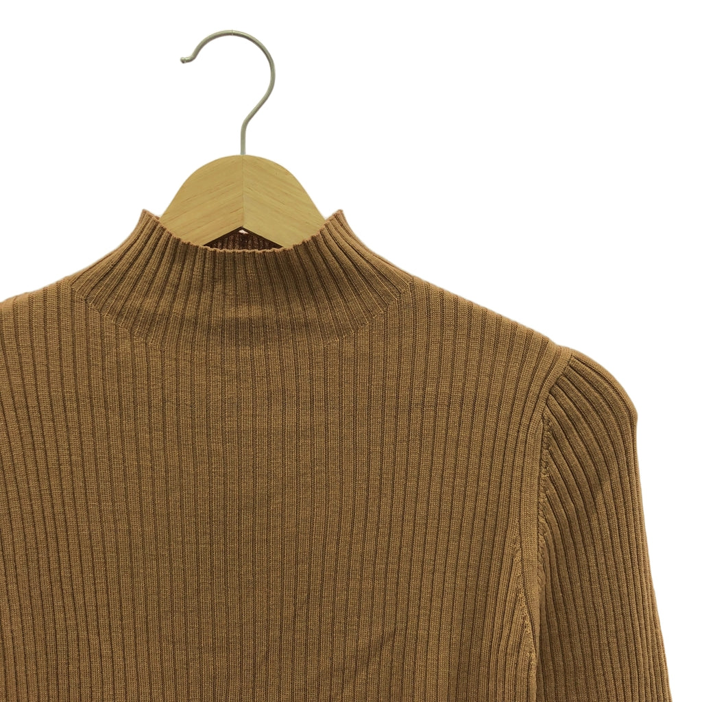 【美品】  Ron Herman / ロンハーマン | ハイネック リブニット | XS | ベージュ | レディース