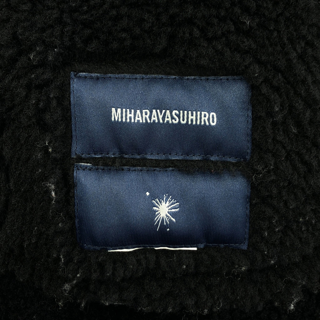 MIHARA YASUHIRO / 미하라야스히로 | 2WAY 암 내 보아 라이더스 재킷 | 블랙 | 남성