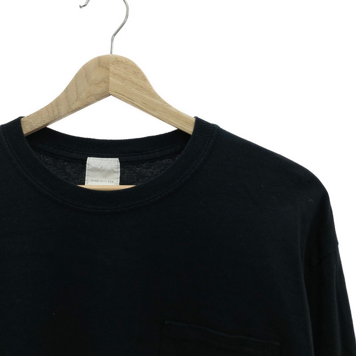 風與海 |背面標誌印花剪裁與縫製 | M |黑色 |男士