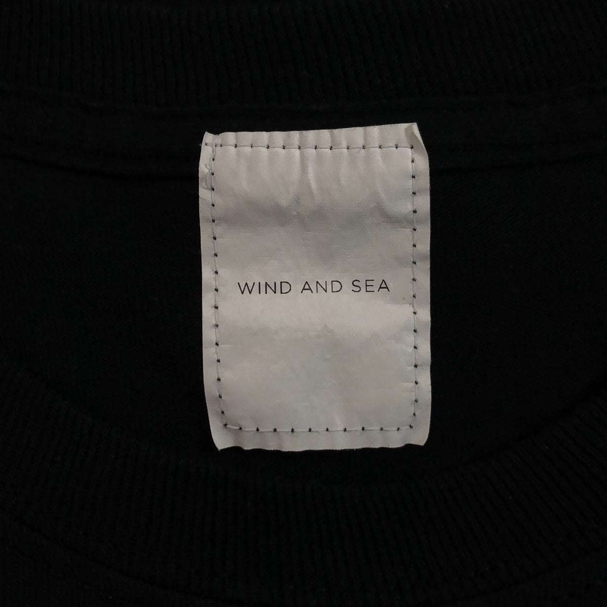 風與海 |背面標誌印花剪裁與縫製 | M |黑色 |男士
