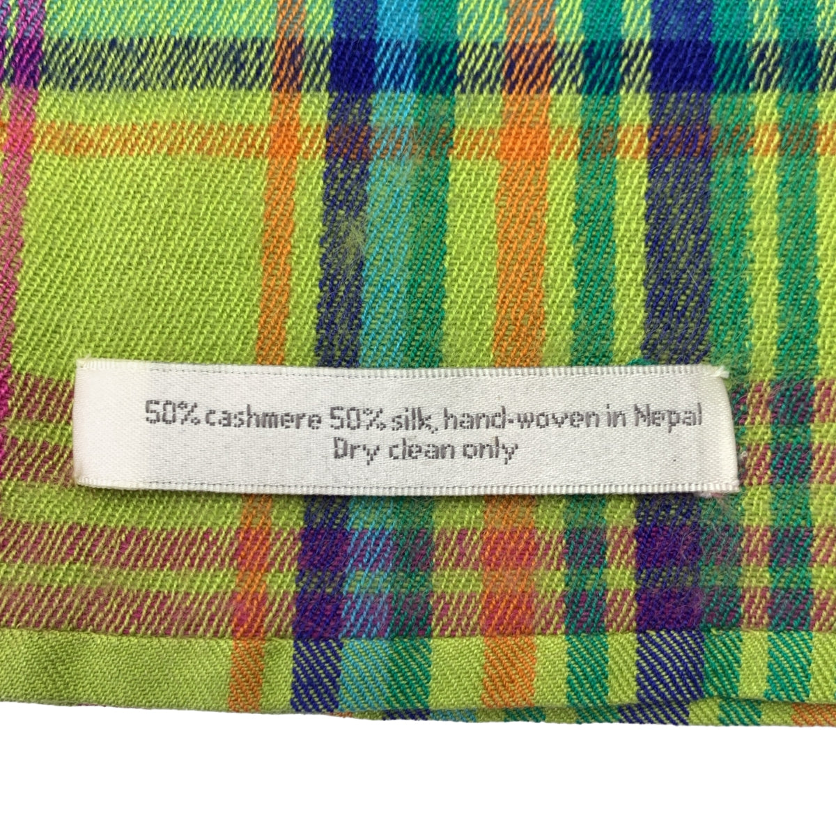 denis colomb / Denis Colomb | 羊絨和絲綢格紋大披肩/披肩 |