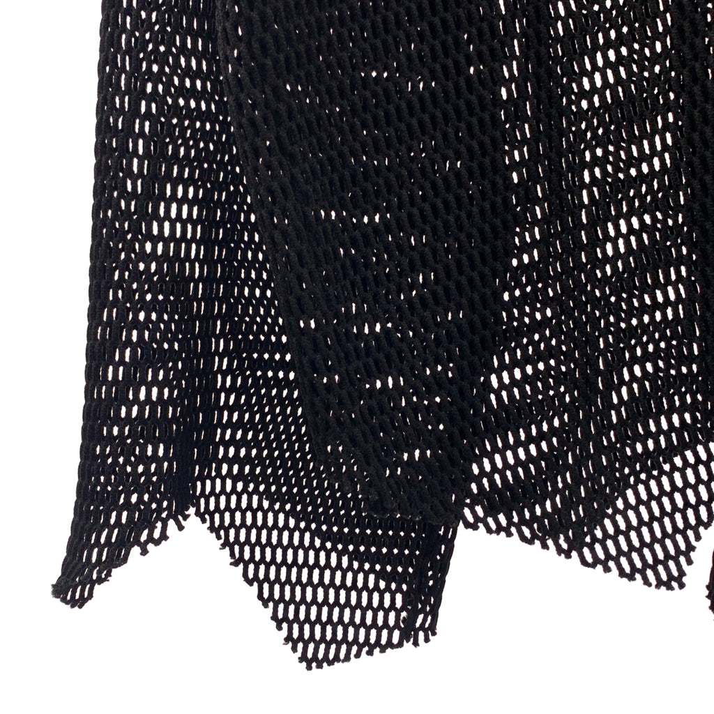 BLACK COMME des GARCONS / ブラックコムデギャルソン | 2023SS | ポリエステル 変形 メッシュ クルーネック Tシャツ カットソー | S | メンズ