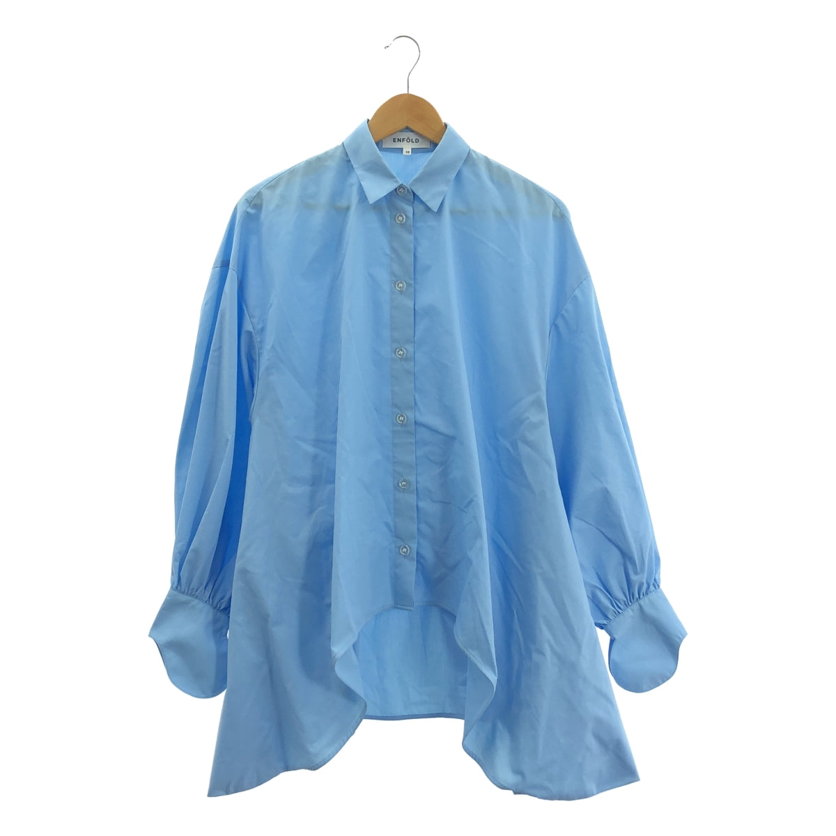 ENFOLD BALLON HEM SHIRT ブラウス　38ワンサイズ ENFOLD(エンフォルド) BALLOON HALF-SLEEVE BLOUSE - COLDBECK ONLINE