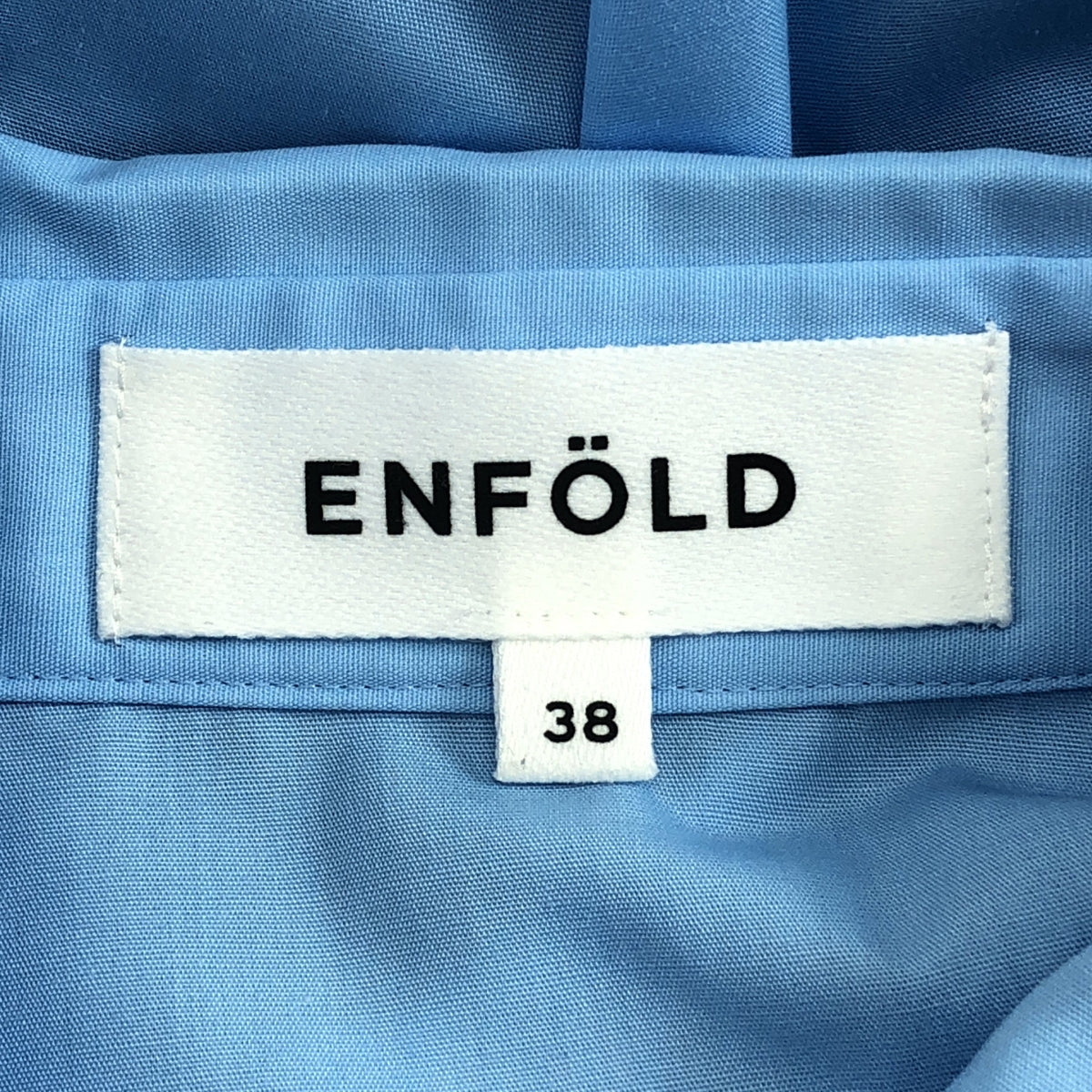 ENFOLD | 2023春夏 | 泡泡袖襯衫 棉質混紡泡泡袖襯衫 | 尺寸 38 | 女款