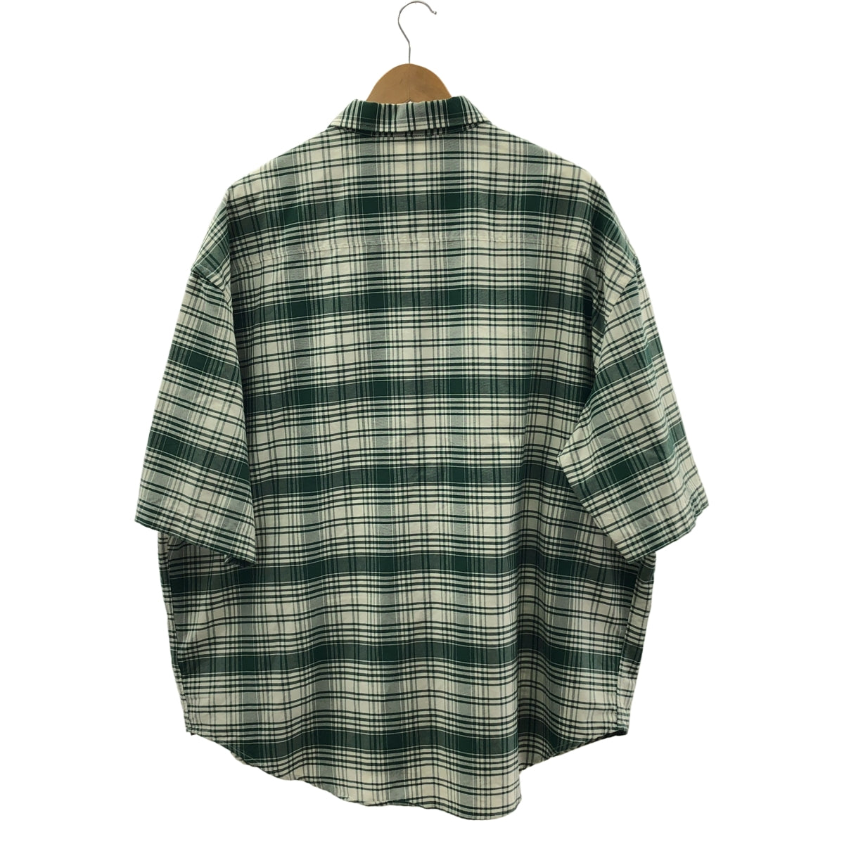 AMI Alexandre Mattiussi / アミ・アレクサンドルマテュッシ | チェック オーバーサイズ 半袖シャツ | M | メンズ