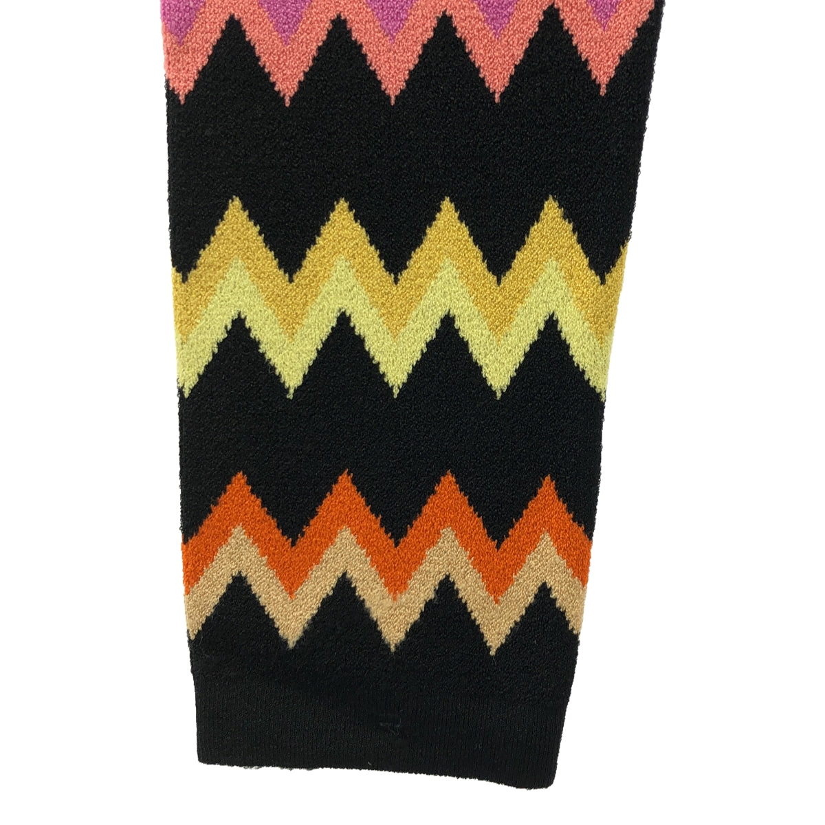 MISSONI / 미소니 | 테두리 니트 레깅스 바지 | XS | 블랙 / 멀티 | 여성