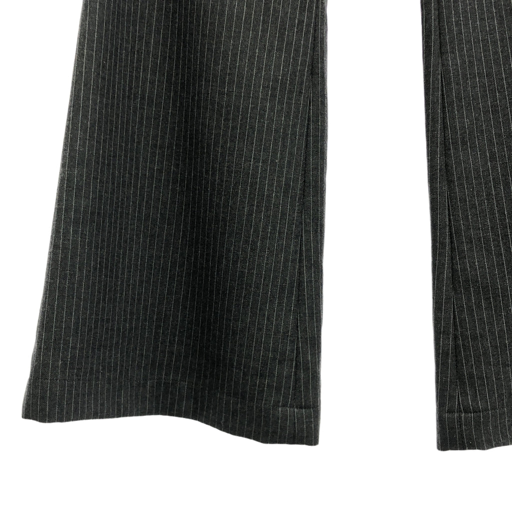 tricot COMME des GARCONS | 2003AW | 羊毛條紋寬喇叭褲 | M | 灰色 | 女款