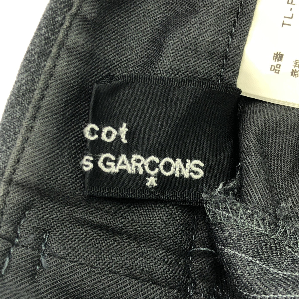 tricot COMME des GARCONS | 2003AW | 羊毛條紋寬喇叭褲 | M | 灰色 | 女款