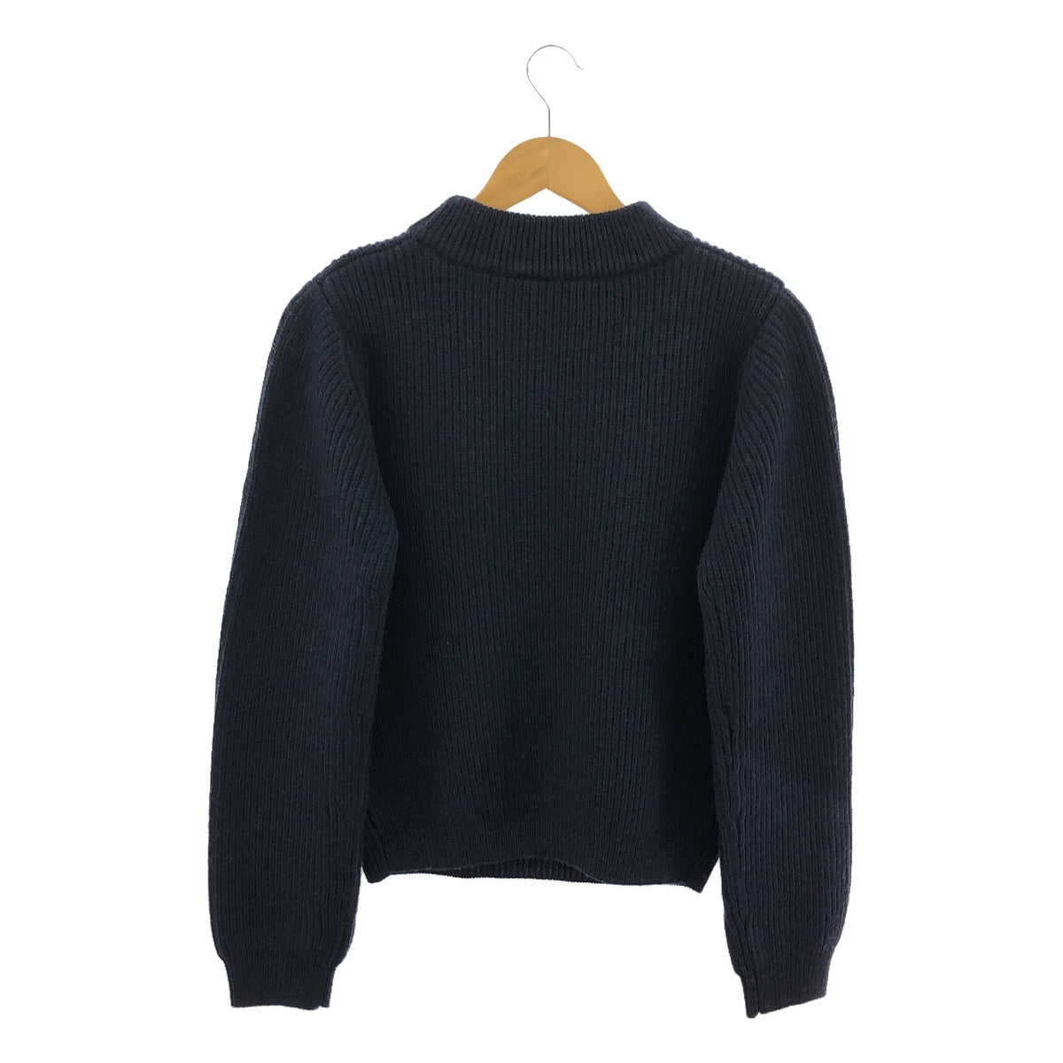 【미품】 MADISON BLUE / 매디슨 블루 | 2024SS | SCHOOL RIB KNIT PO 니트 | 00(XS) | 네이비 | 여성