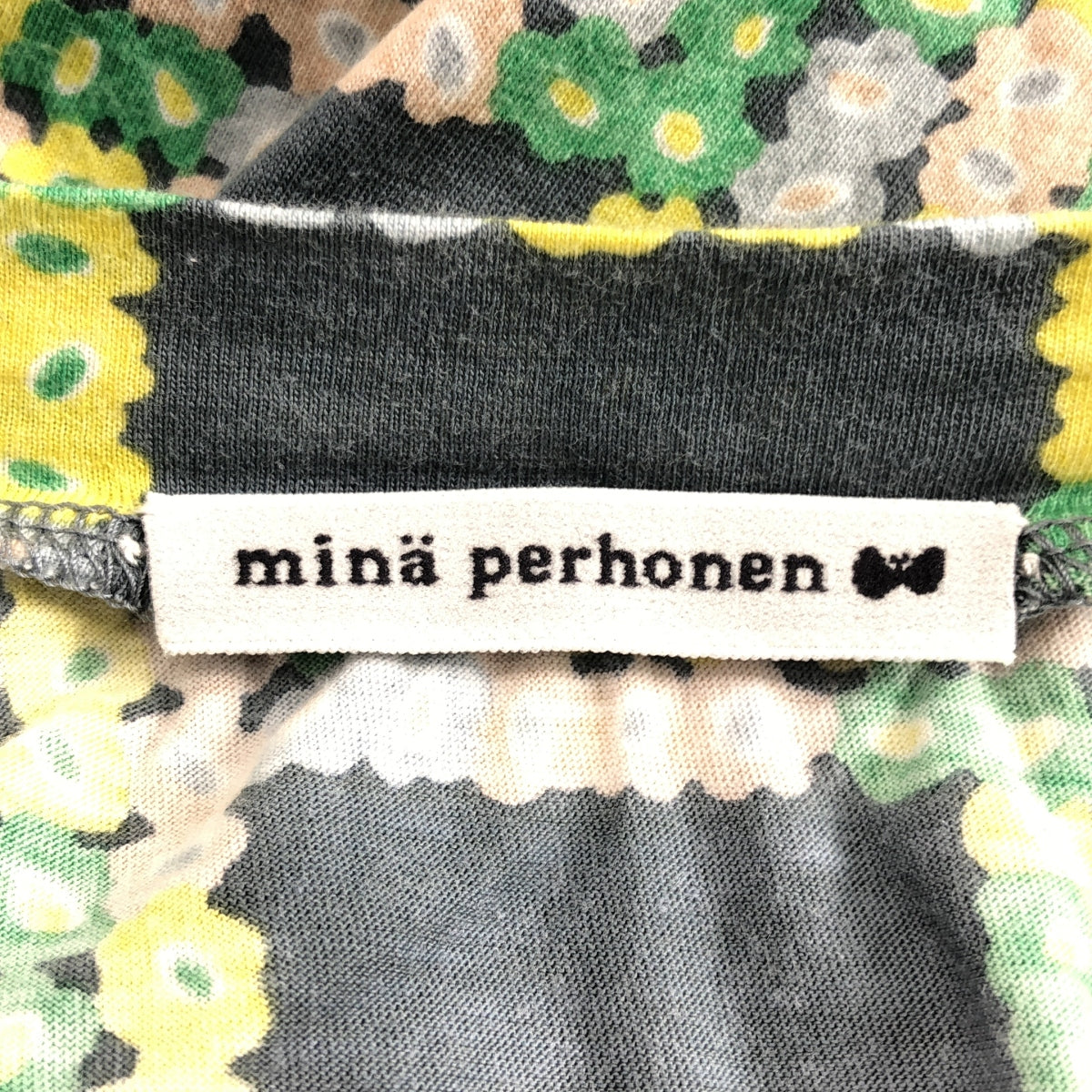 mina perhonen / ミナペルホネン | 2022SS | flower gate / フラワーゲート 総柄 クルーネック スリーブレス カットソー | 40 |