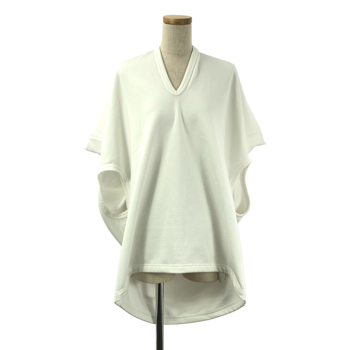 【미품】 COMME des GARCONS / 콤데 갤슨 | 2025SS | Cocoon T-Shirt 변형 코쿤 컷소우 | M | 화이트 | 여성