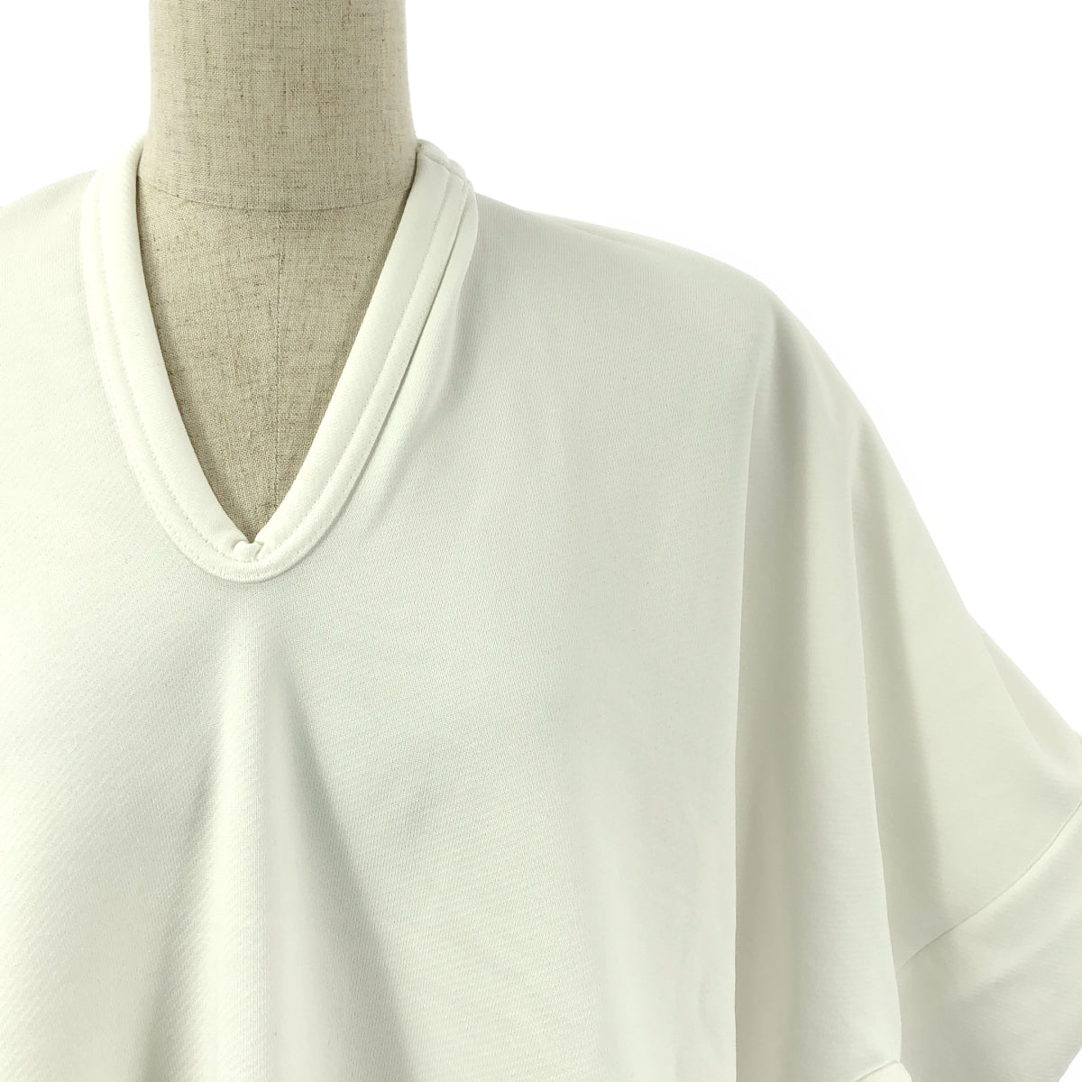 【미품】 COMME des GARCONS / 콤데 갤슨 | 2025SS | Cocoon T-Shirt 변형 코쿤 컷소우 | M | 화이트 | 여성