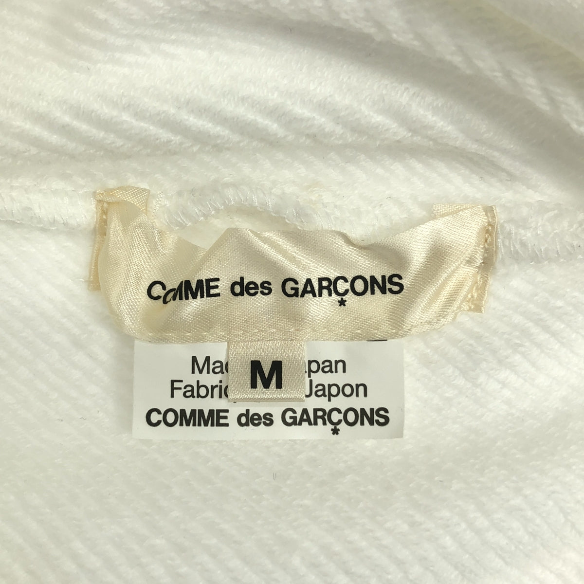 【미품】 COMME des GARCONS / 콤데 갤슨 | 2025SS | Cocoon T-Shirt 변형 코쿤 컷소우 | M | 화이트 | 여성
