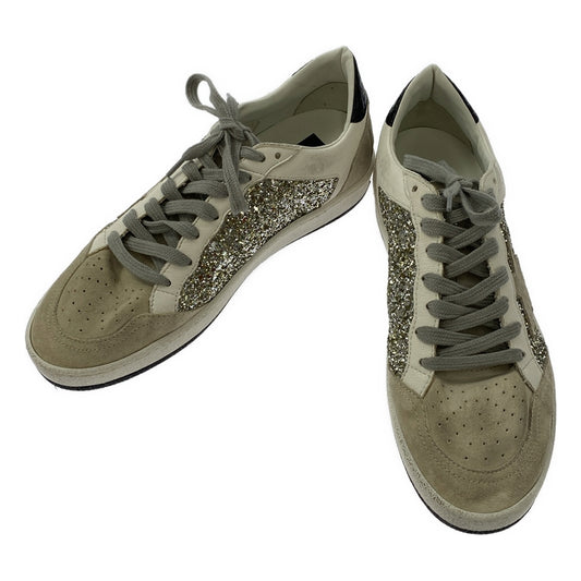 【미품】 GOLDEN GOOSE / 골든 구스 | 2024SS | BALL STAR SILVER 운동화 | 39 | 실버 × 베이지 | 여성