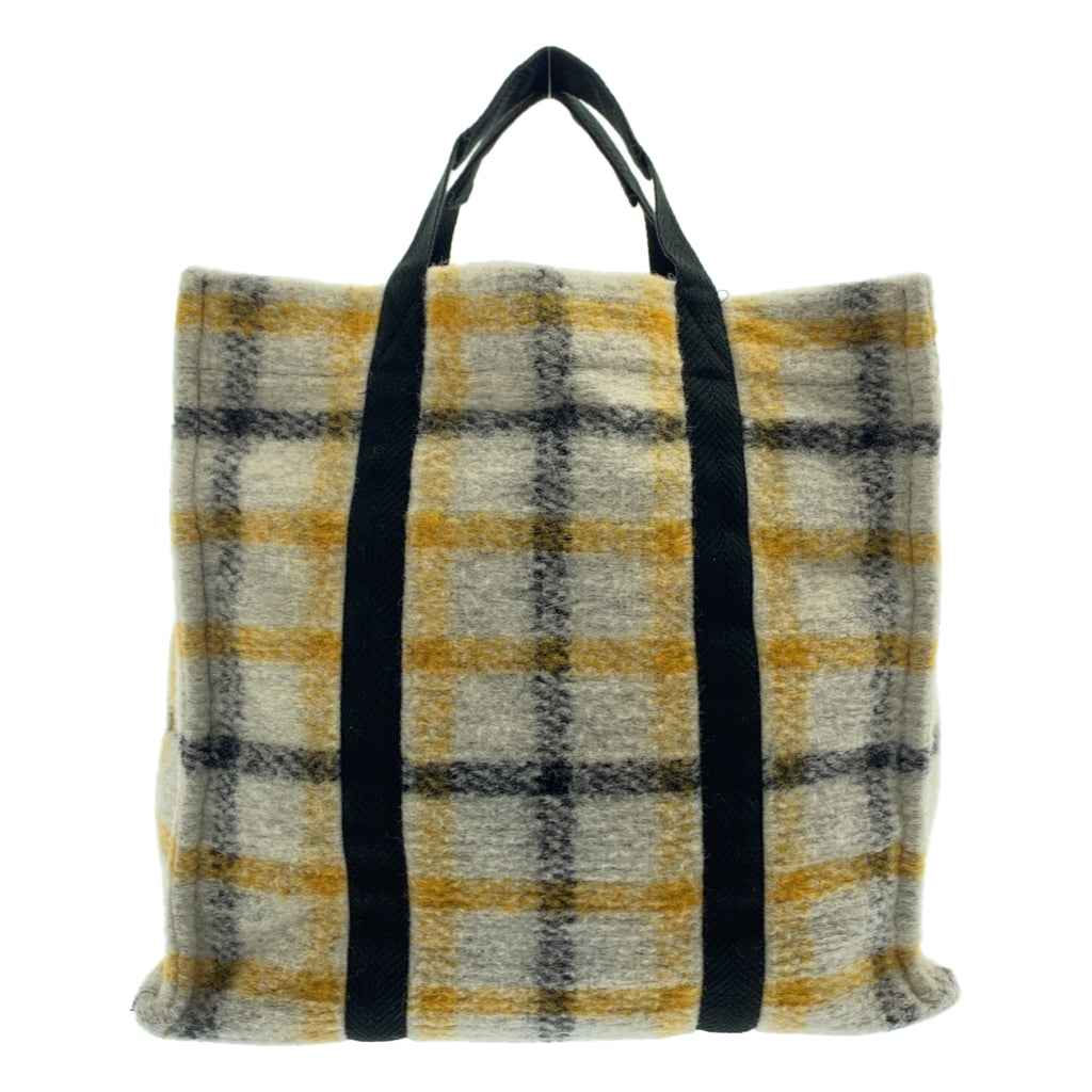 ISABEL MARANT / イザベルマラン | ウール チェック トートバッグ |