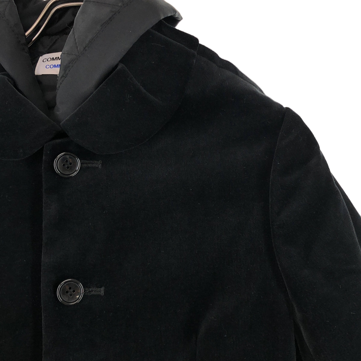 COMME des GARCONS COMME des GARCONS / コムコム | ベロア キルティング ドッキング ジャケット | XS | レディース
