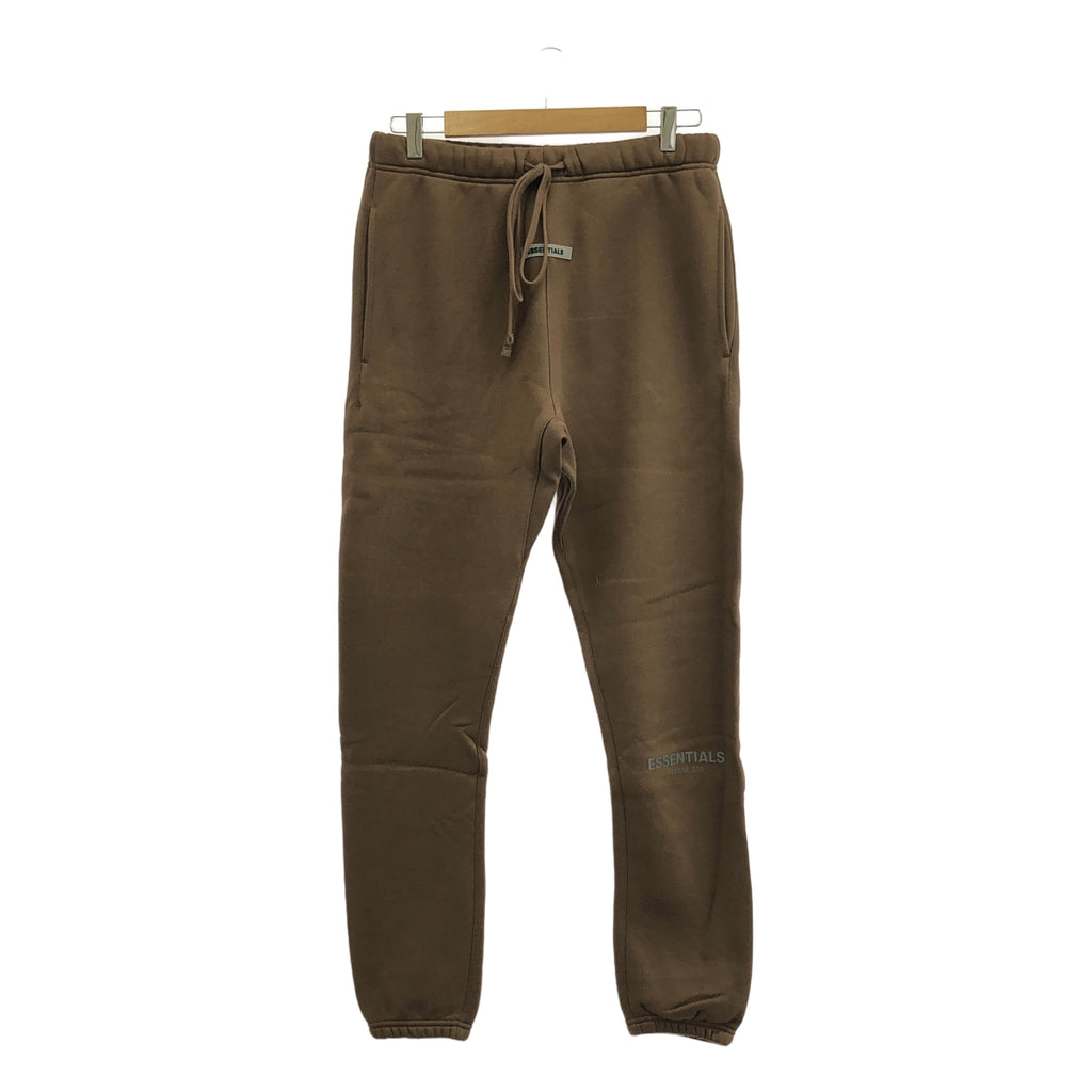【美品】  FOG ESSENTIALS / エフオージーエッセンシャルズ | リフレクターロゴ スウェットパンツ | S | ブラウン | メンズ