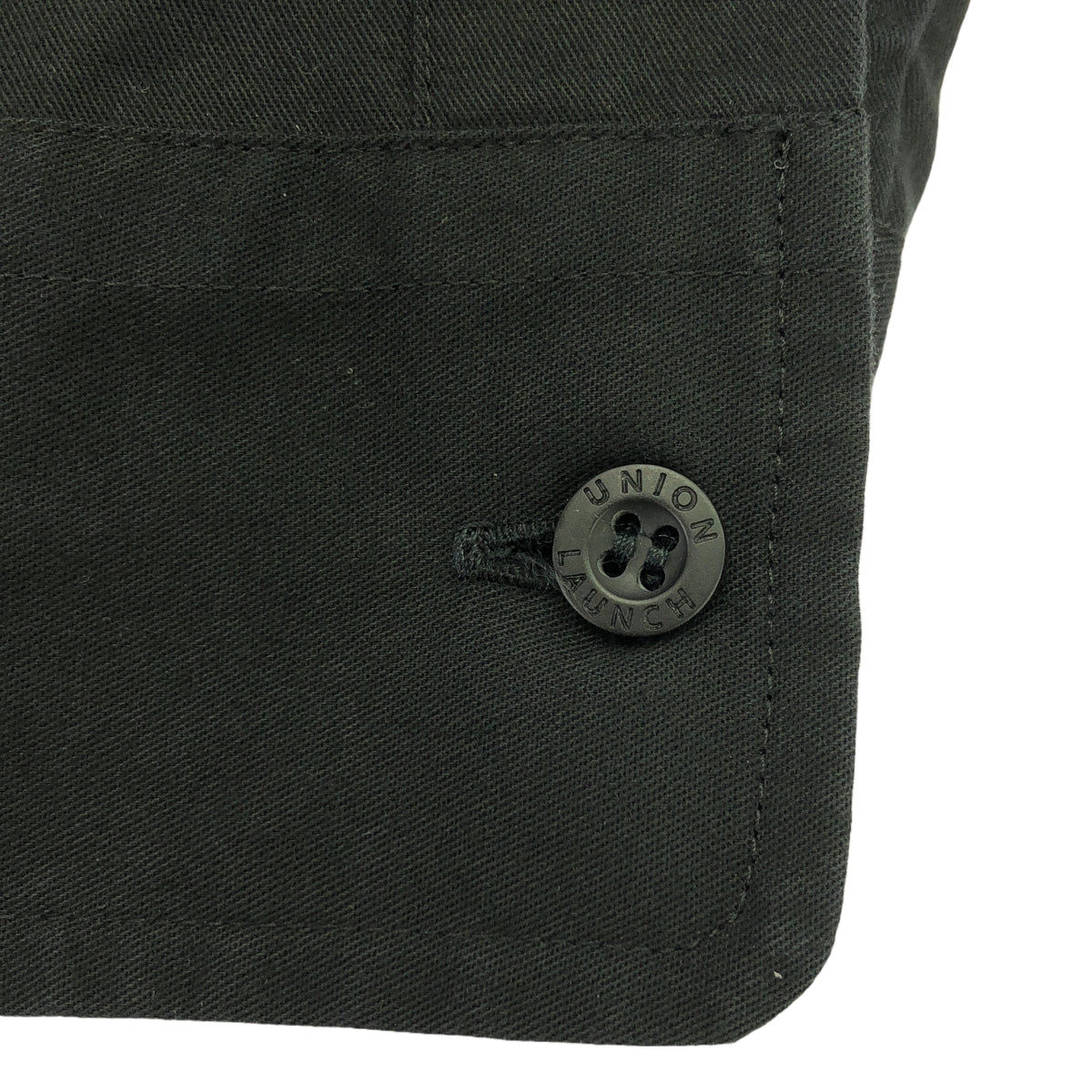 UNION LAUNCH / 유니언 런치 | 코튼 플라이 프론트 오버 롱 셔츠 | F | 블랙 | 여성