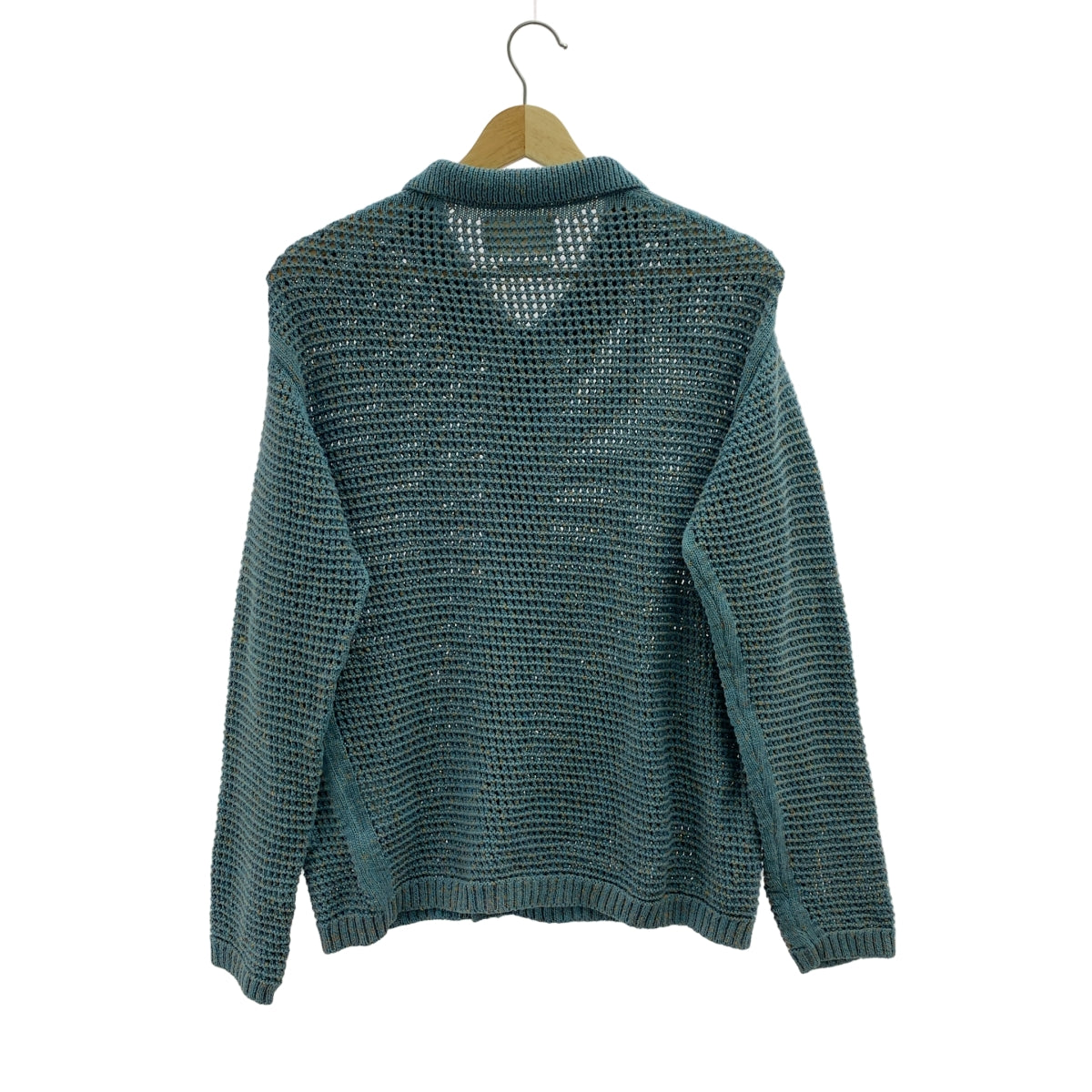 YOKE / 요크 | 2025SS | MESH KNITTED SHIRT CARDIGAN / 로고 버튼 니트 카디건 | 1 |