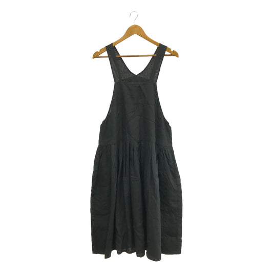 [Good Condition] homspun | 2024SS | Linen Bio N/S OP Dress | S | Black | Women's