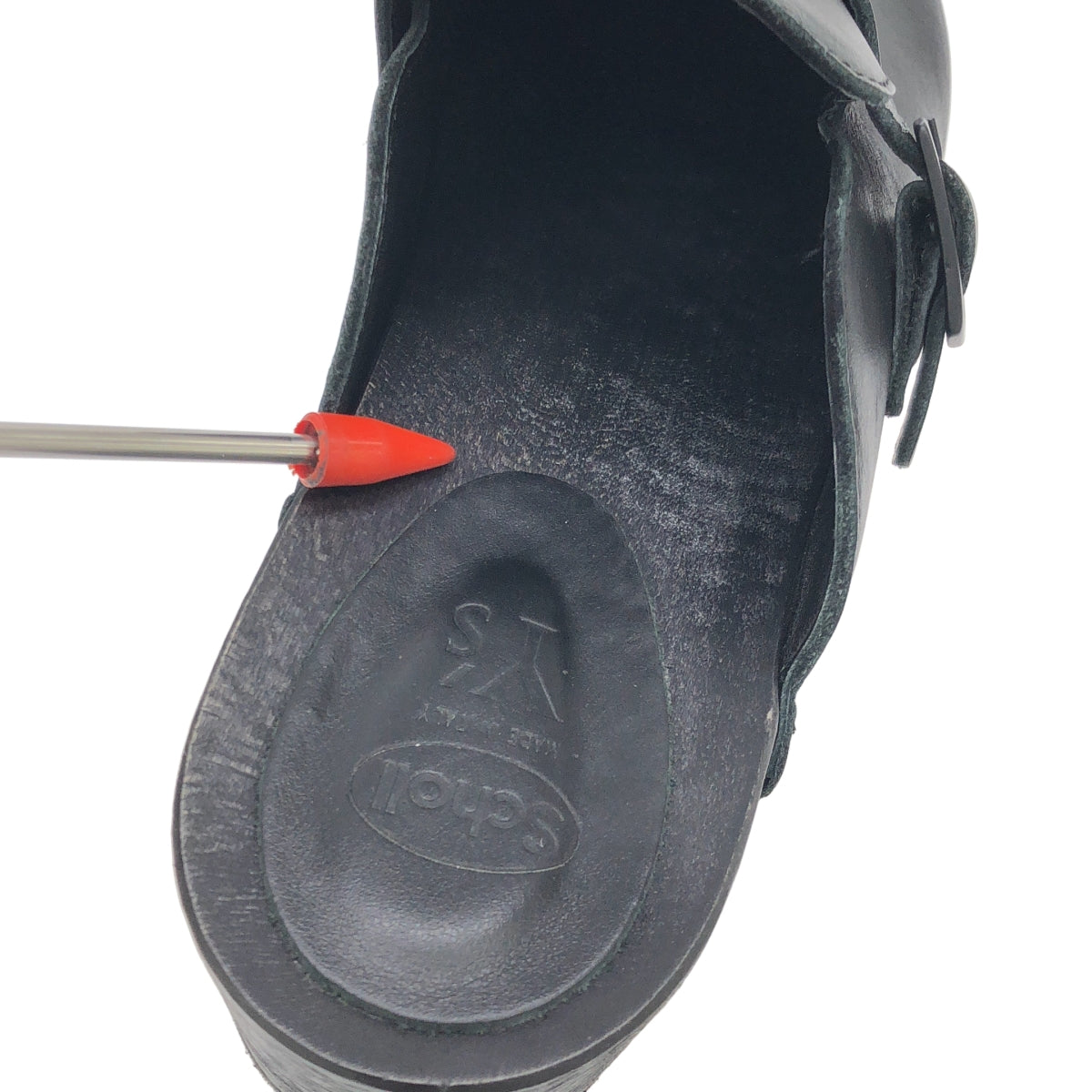 Y's / ワイズヨウジヤマモト | scholl / レザー ストラップ サボ サンダル | 40 | レディース