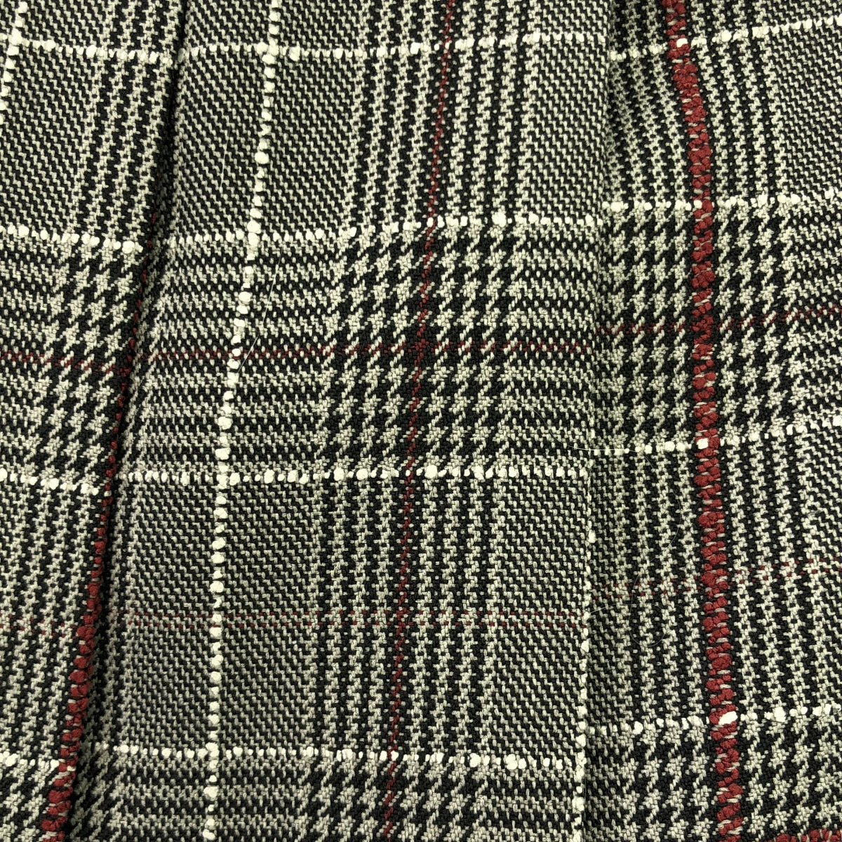 【美品】  NOUNLESS / ナウンレス | Check Wrap Like Midi Skirt / ダブルアジャスター サイドジップ ロングスカート / 裏地付き | 1 | グレー/ボルドー | レディース